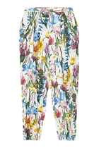 Floral Print Tapered Pants